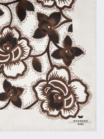 Printed Silk Pocket Square for Women - Black - Max Mara UAE