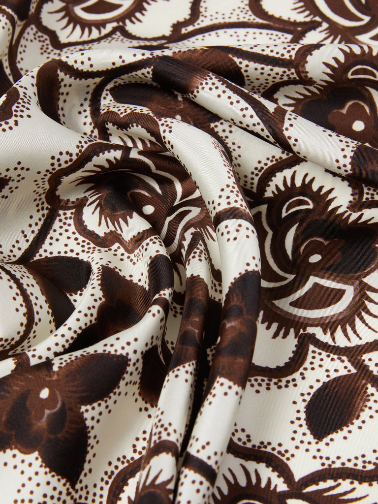 max mara printed silk pocket square