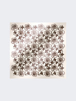 Printed Silk Pocket Square for Women - Black - Max Mara UAE