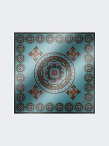 Printed silk pocket square