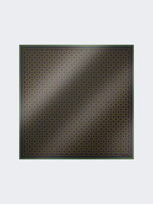 Printed silk twill scarf