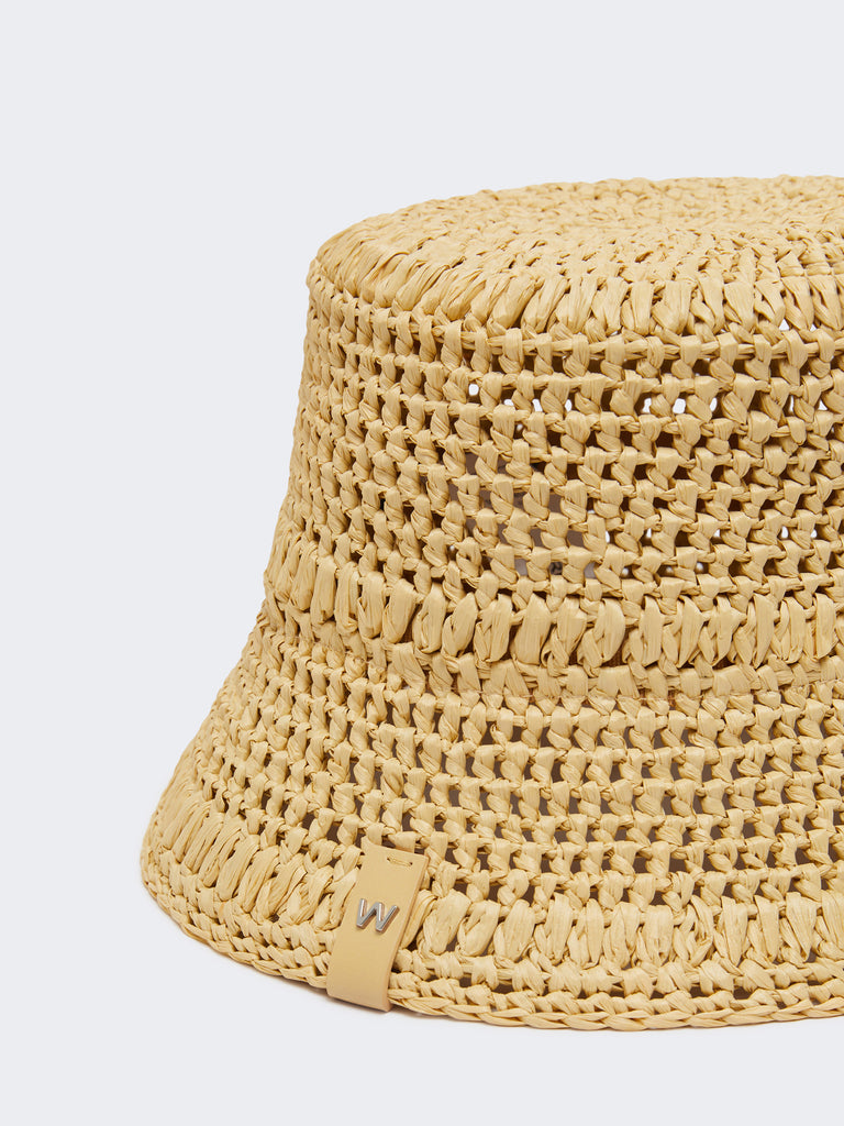 max mara crochet viscose hat