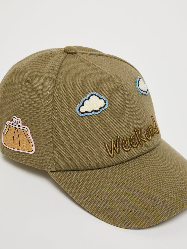 max mara canvas baseball cap