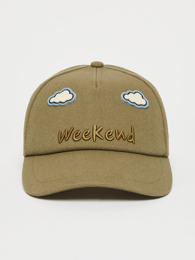 Canvas Baseball Cap for Women - Kaki - Max Mara UAE