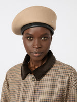 max mara wool felt beret for women