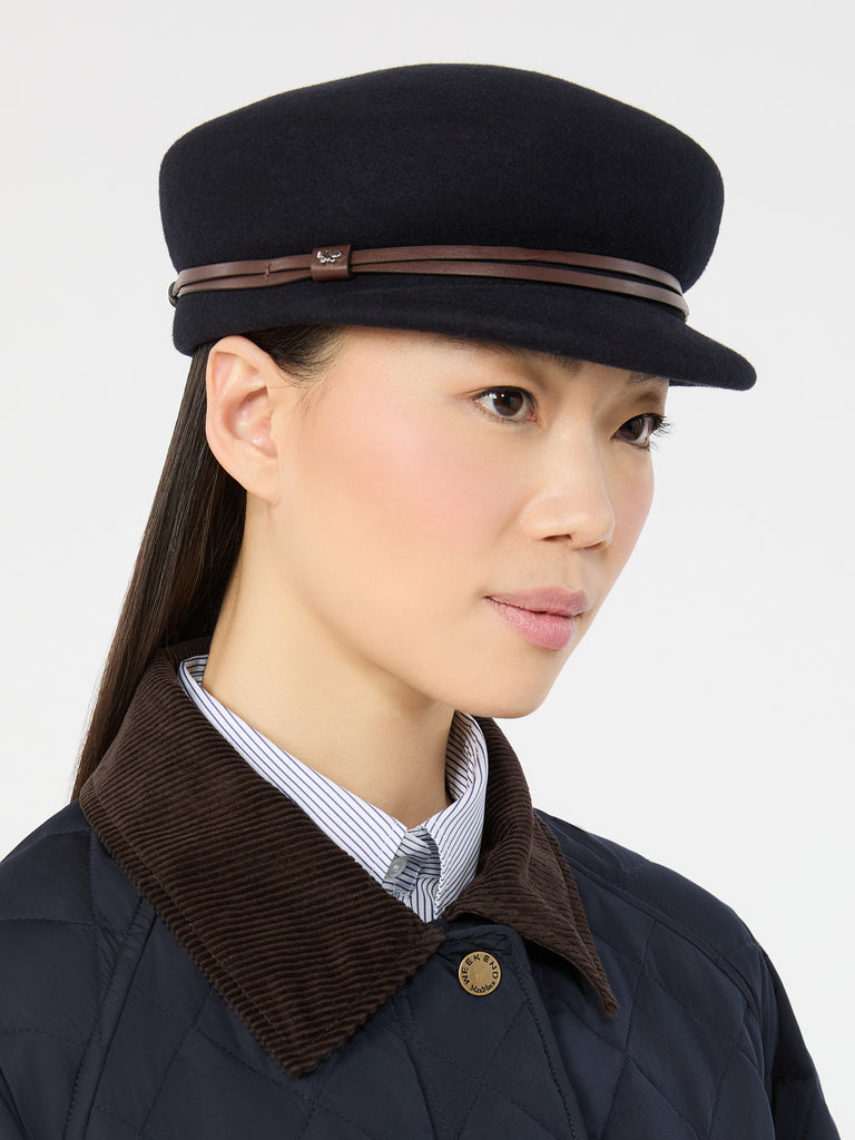 max mara wool felt baker boy hat