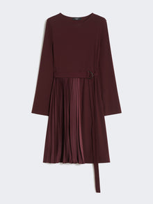 Milano-Knit Jersey Dress for Women - Bordeaux - Max Mara UAE
