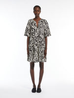 Short Dress In Patterned Jersey for Women - Black - Max Mara UAE