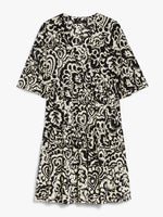 Short Dress In Patterned Jersey for Women - Black - Max Mara UAE