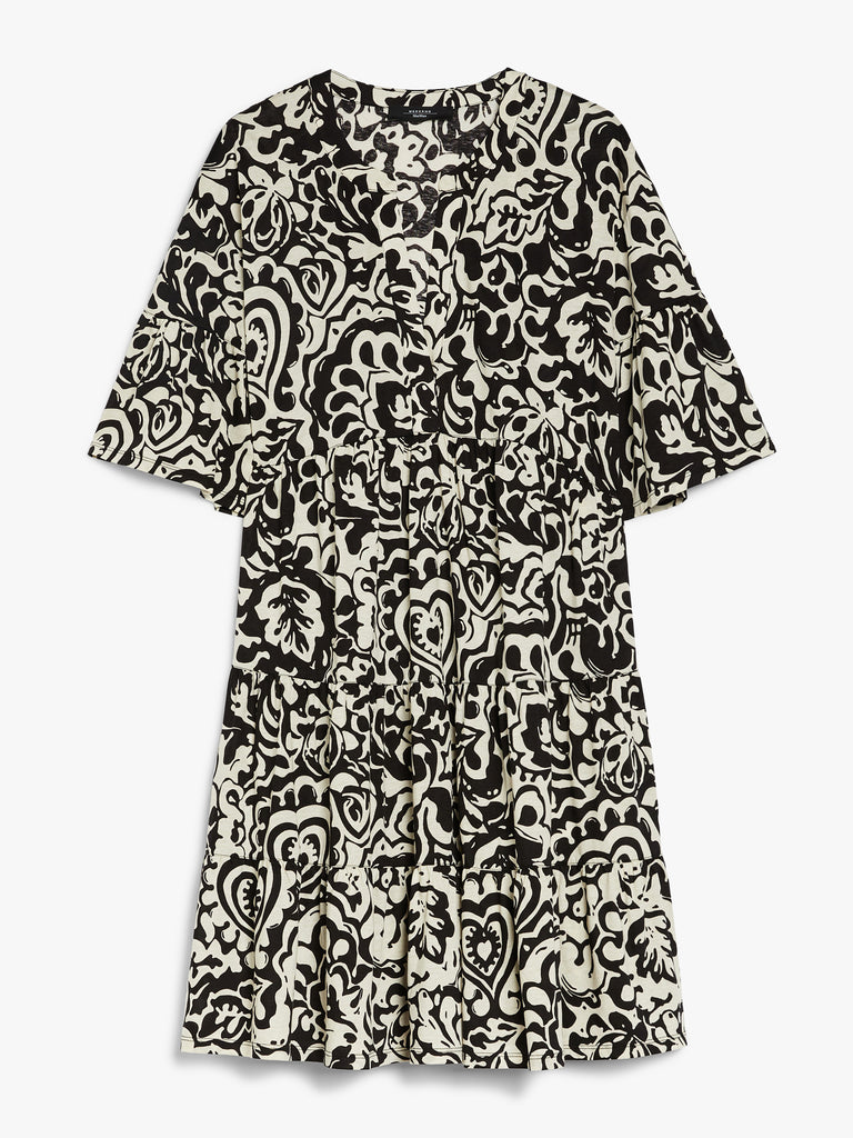 max mara short dress in patterned jersey