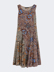 Printed Jersey Midi Dress for Women - Tobacco - Max Mara UAE