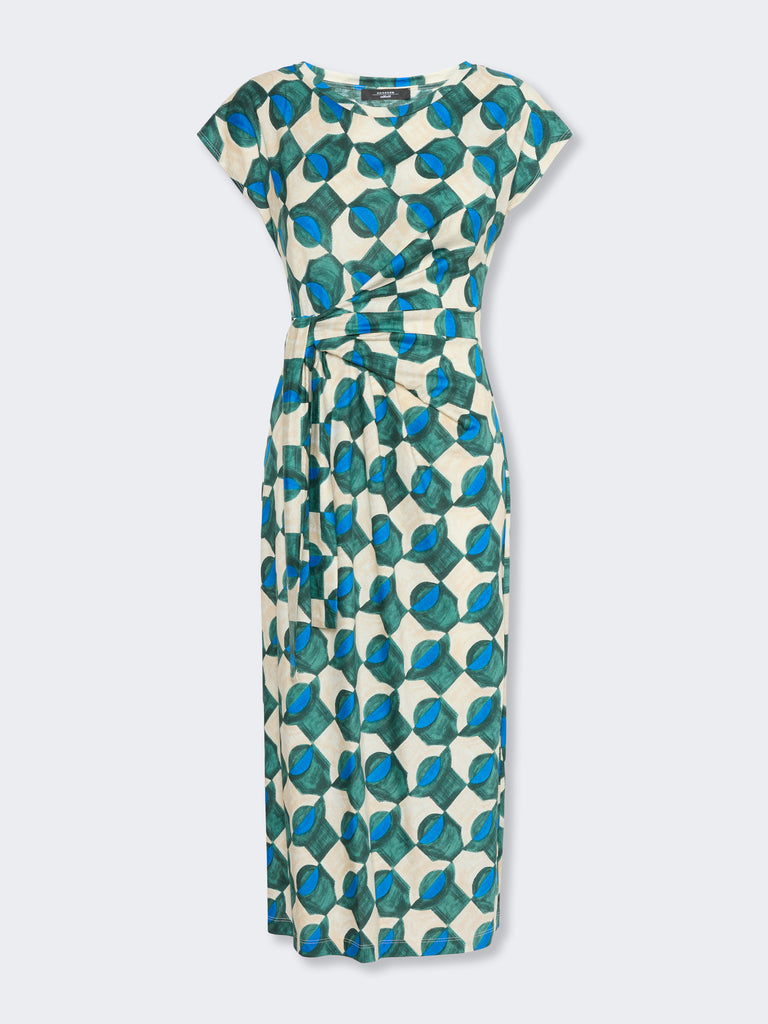 max mara patterned jersey midi dress
