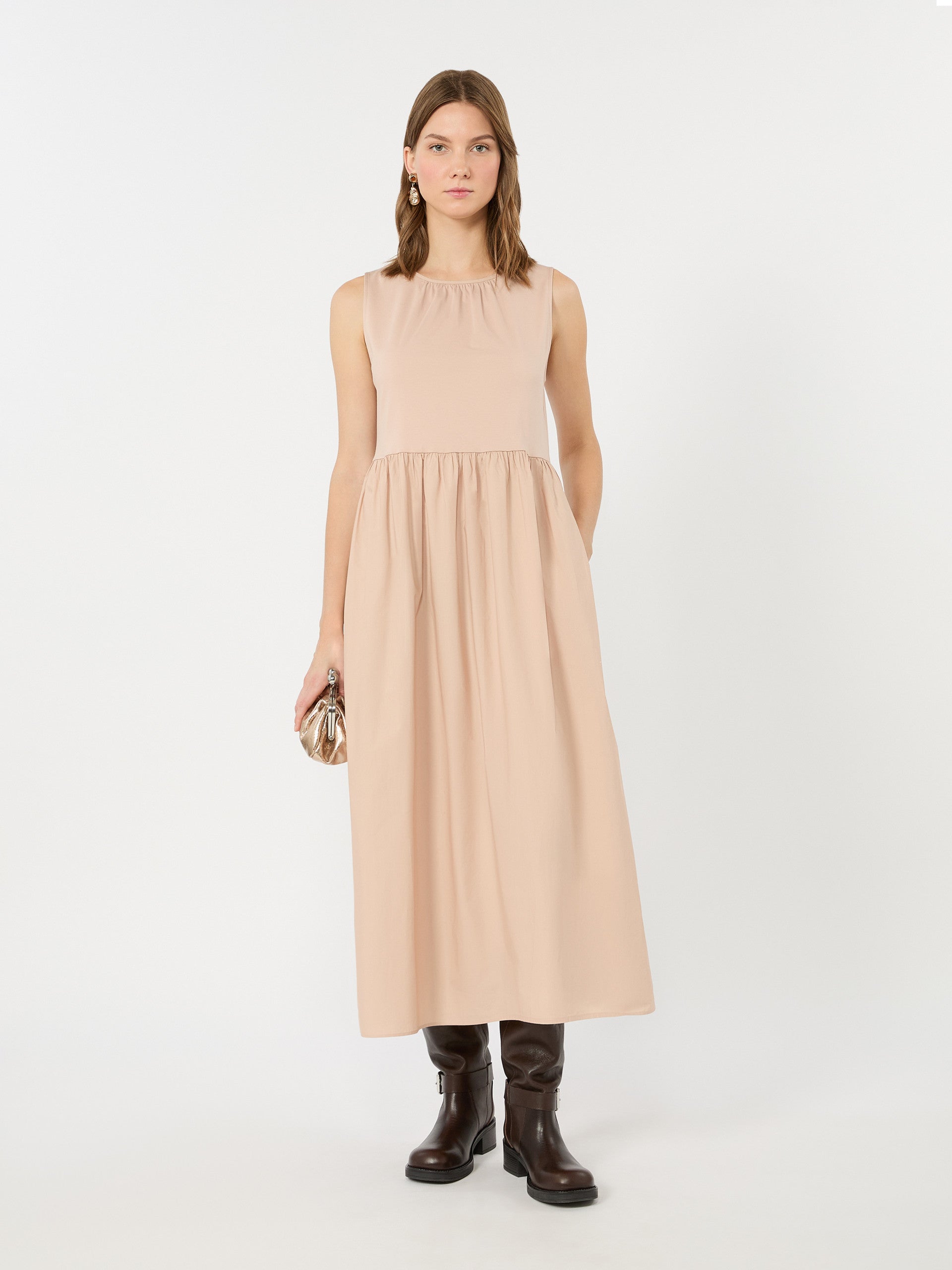 max mara jersey and cotton poplin dress for women