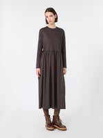 Jacquard Jersey Long Dress for Women - Brown - Max Mara UAE