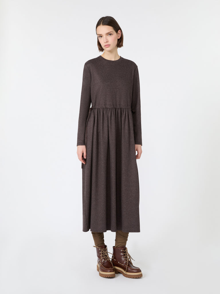 max mara jacquard jersey long dress