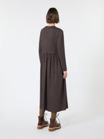Jacquard Jersey Long Dress for Women - Brown - Max Mara UAE