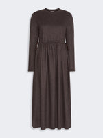 Jacquard Jersey Long Dress for Women - Brown - Max Mara UAE