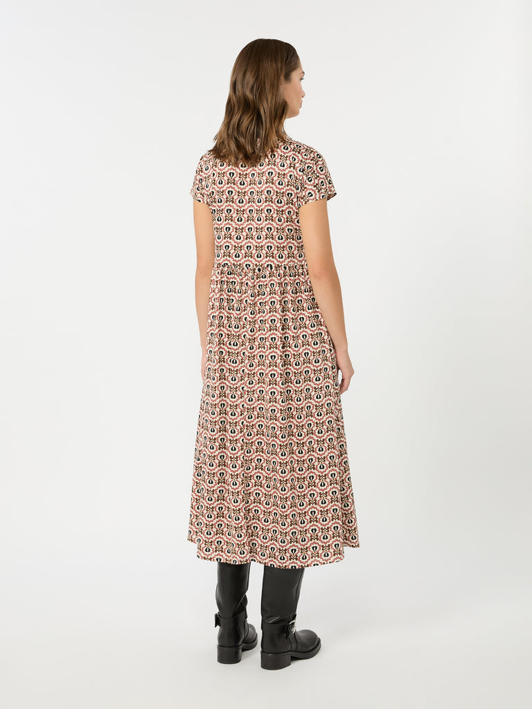 max mara long printed jersey dress