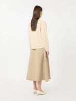 max mara technical fabric and cotton dress for women