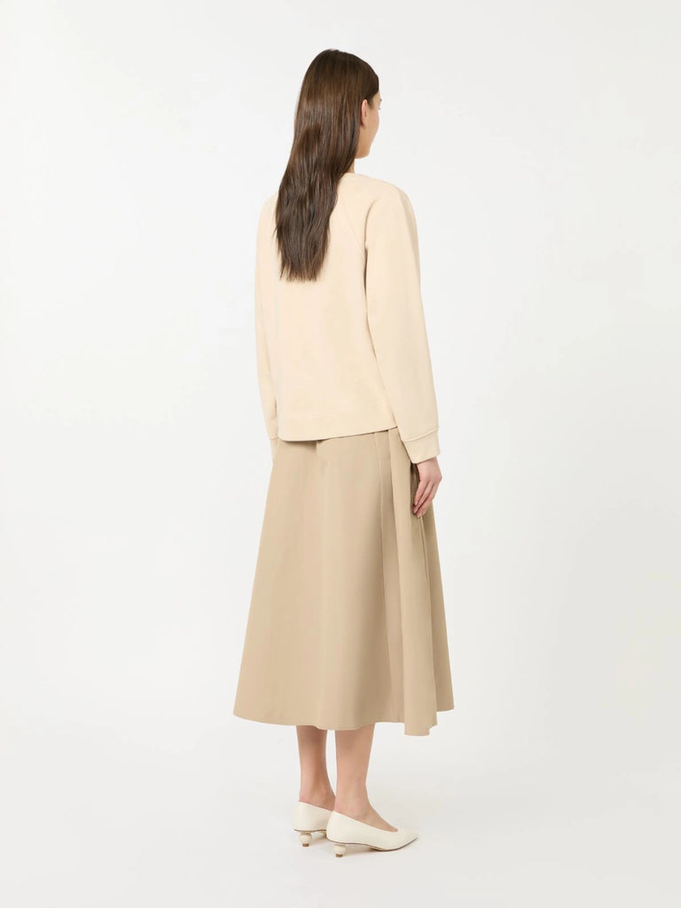 max mara technical fabric and cotton dress