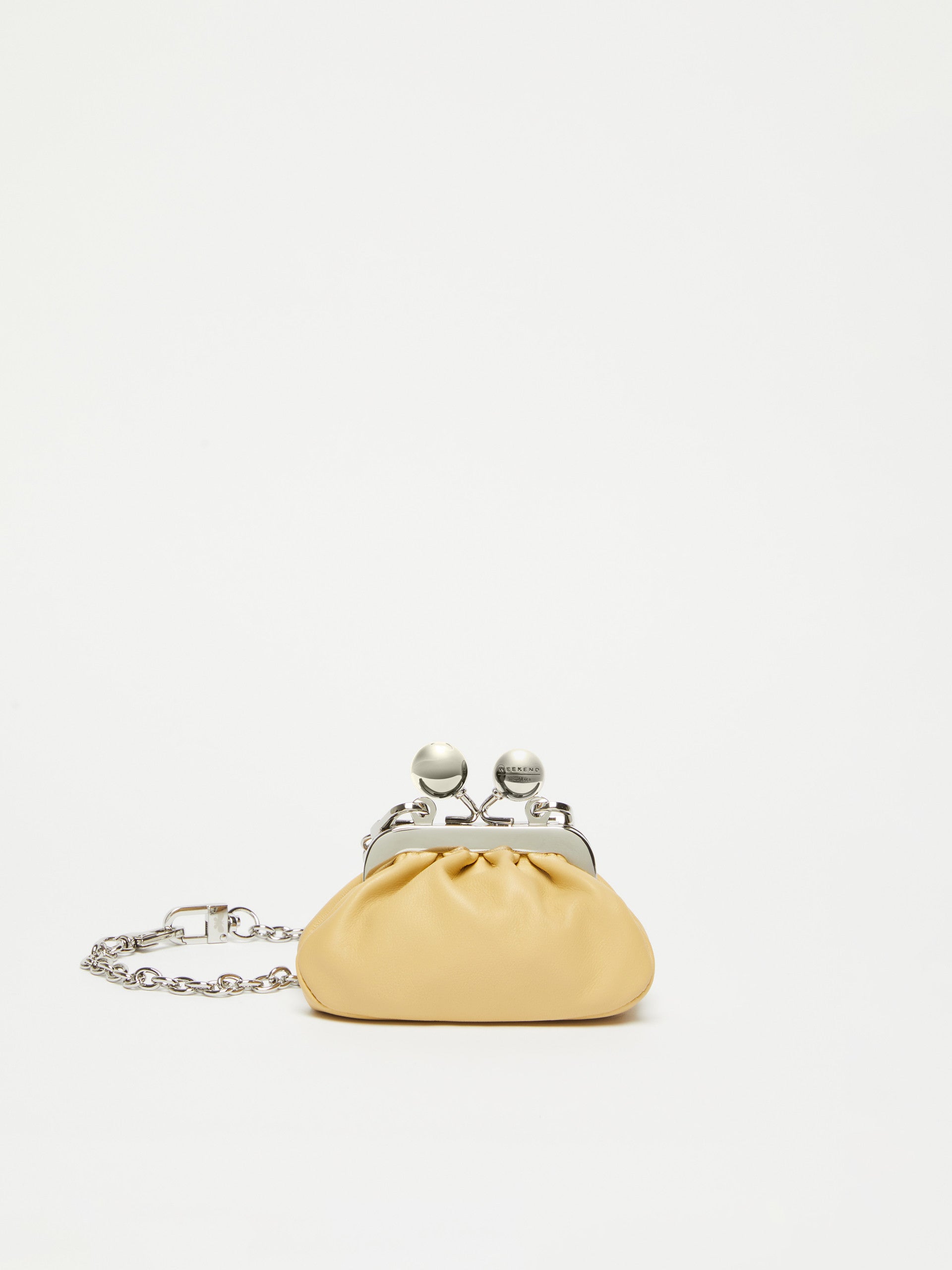 Nano Nappa Leather Pasticcino Bag for Women - Mustard - Max Mara UAE