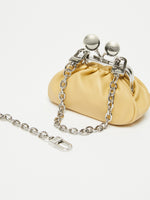 Nano Nappa Leather Pasticcino Bag for Women - Mustard - Max Mara UAE