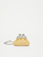 Nano Nappa Leather Pasticcino Bag for Women - Mustard - Max Mara UAE