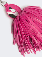 max mara nappa leather keyring with fringes for women