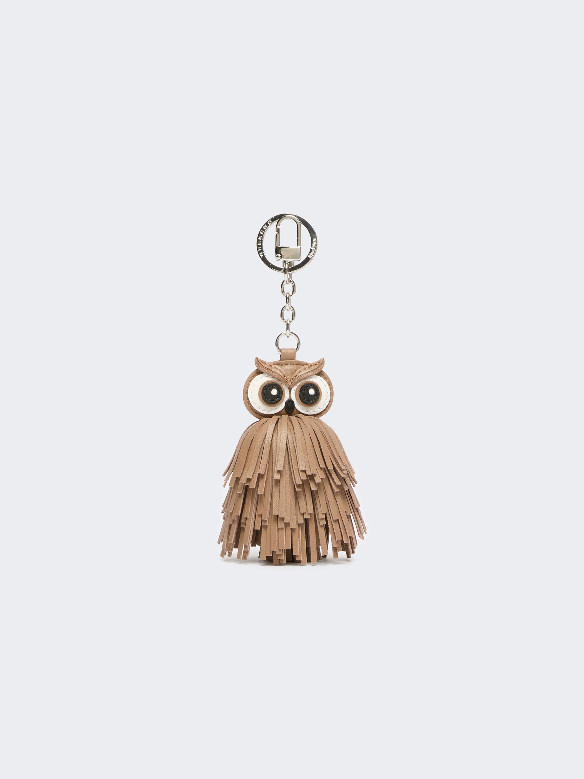 max mara nappa leather keyring with fringes for women