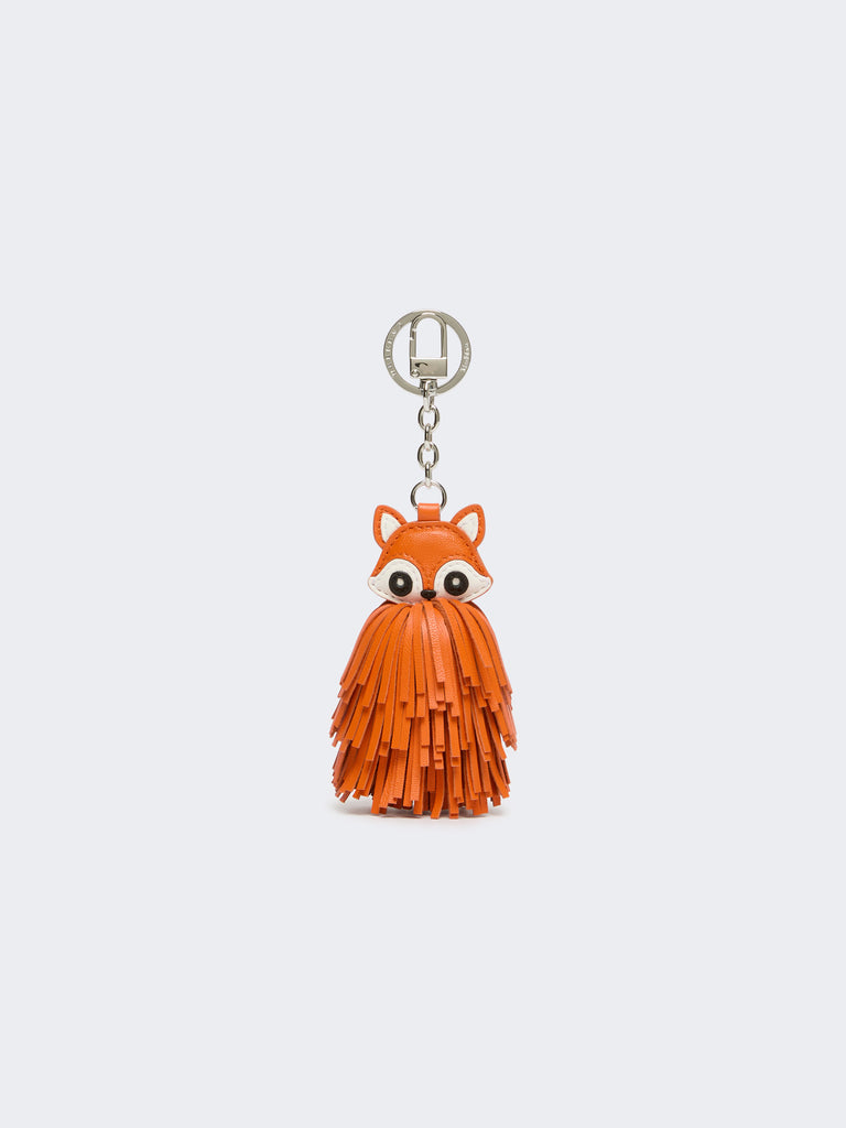 max mara nappa leather keyring with fringes