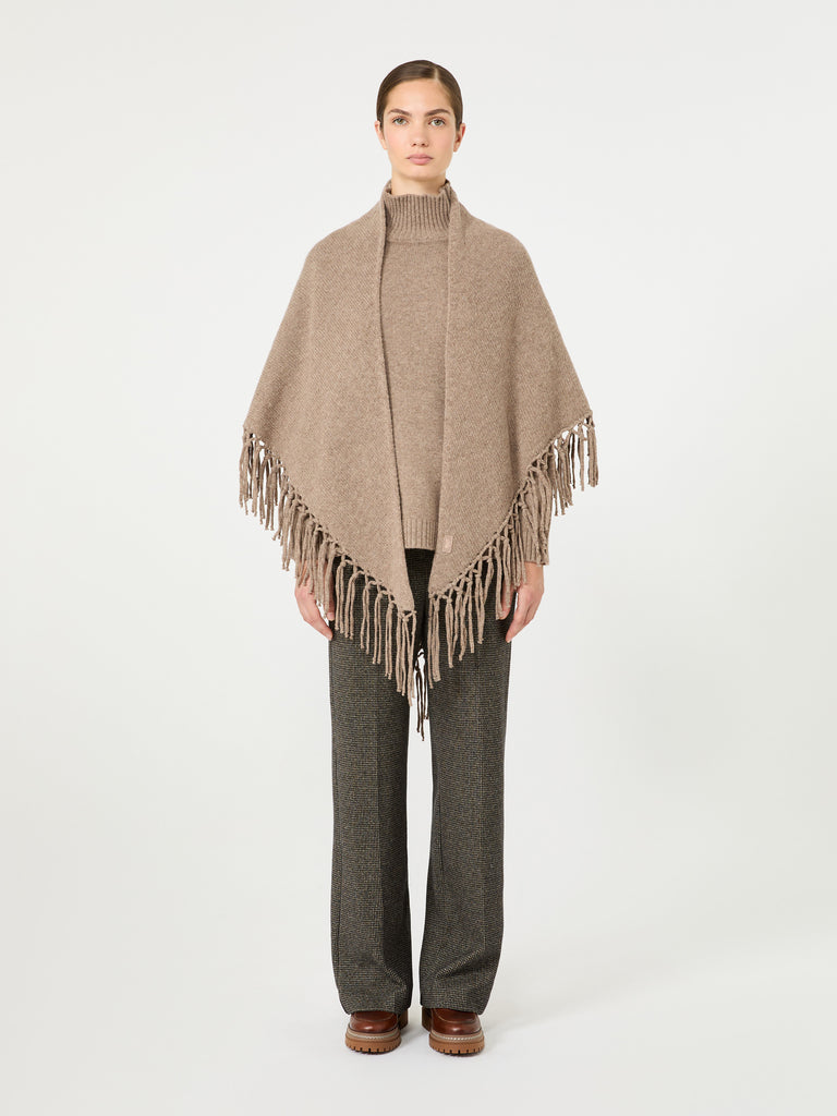 max mara fringed wool shawl