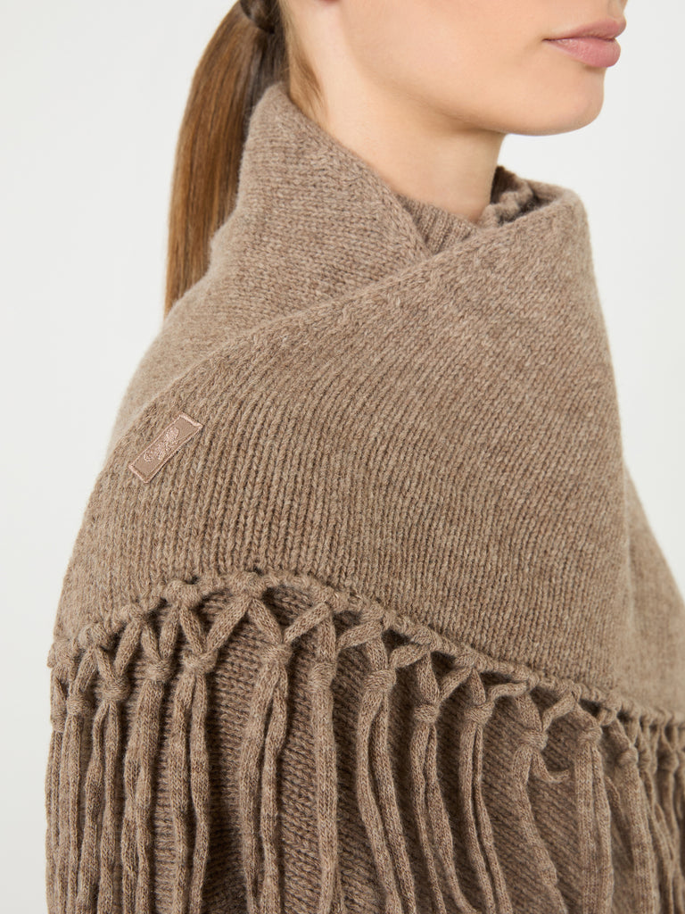 max mara fringed wool shawl