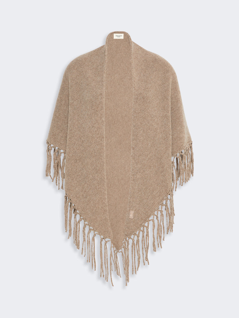 max mara fringed wool shawl