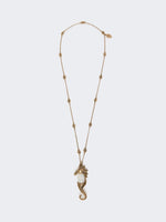 max mara metallic necklace with pin pendant for women