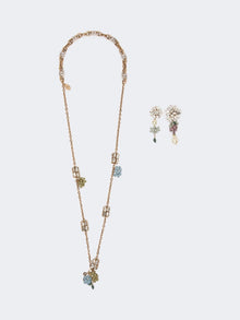 max mara set with flower and crystal details for women