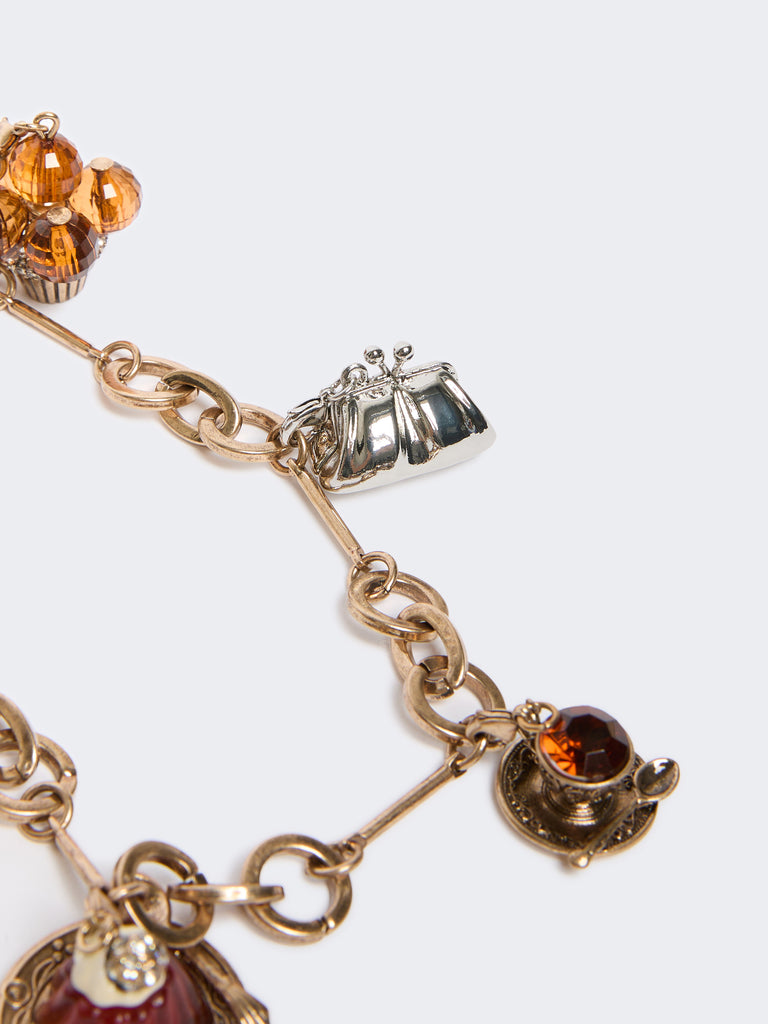 max mara chain necklace with charms