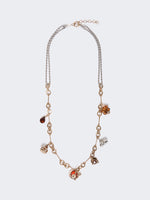 max mara chain necklace with charms for women