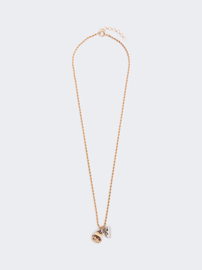 max mara long necklace with pendants