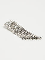 Metal And Rhinestone Brooch for Women - Optical White - Max Mara UAE