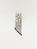 Metal And Rhinestone Brooch for Women - Optical White - Max Mara UAE