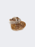 max mara metal brooch with rhinestones for women