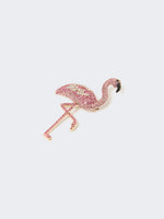 max mara metal brooch with rhinestones for women