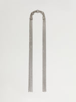 Metal Scarf Necklace for Women - Silver - Max Mara UAE
