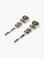 Rhinestone Drop Earrings for Women - Dark Grey - Max Mara UAE
