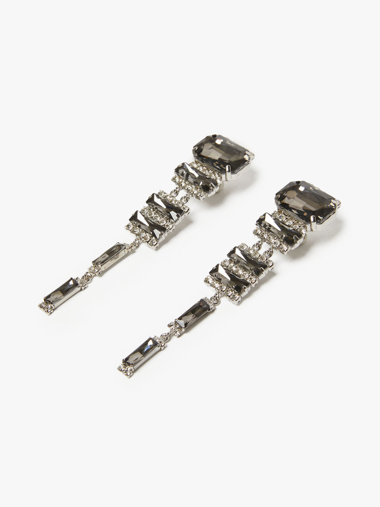 max mara rhinestone drop earrings