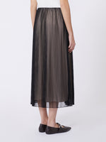 Plissé-pleated tulle skirt