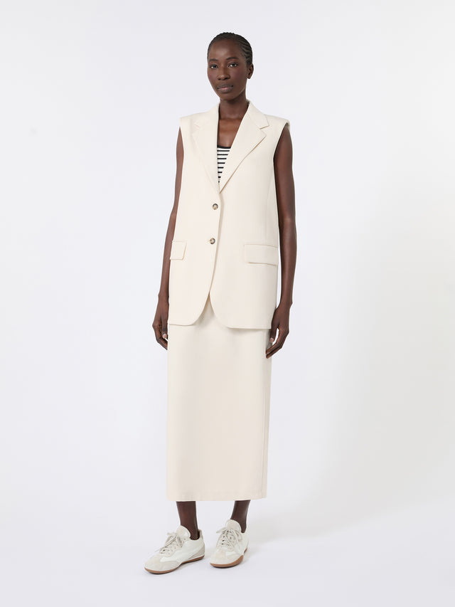 max mara milano-knit jersey skirt for women