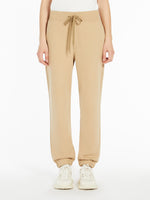 Jersey Fleece Trousers for Women - Beige - Max Mara UAE