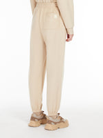 Relaxed-Fit Jersey Broadcloth Trousers for Women - Sand - Max Mara UAE