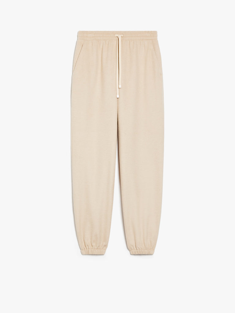 max mara relaxed-fit jersey broadcloth trousers
